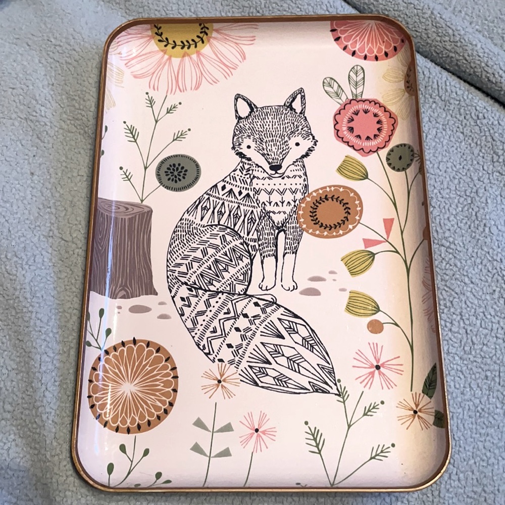 Fox jewelry plate